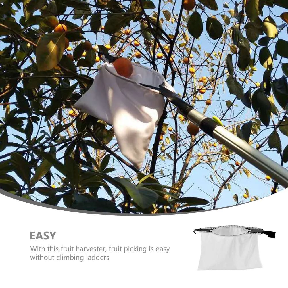 

Telescoping Pole Fruit Picker Detachable Basket for Apple Picking Garden Tool Reusable Harvester Safe Gardening