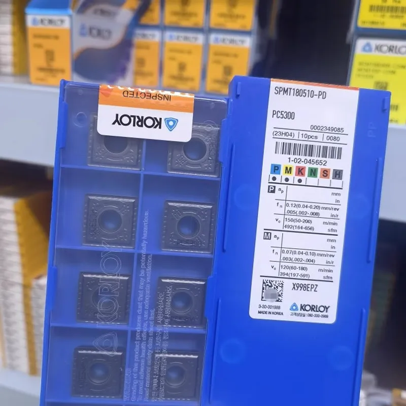 Imagem -03 - Inserção Disponível da Broca de Korloy u 100 Original Spmt040204-pd Pc5300 050204 060205 07t208 090308 11t308 130410 15m510 180510 10 Peças