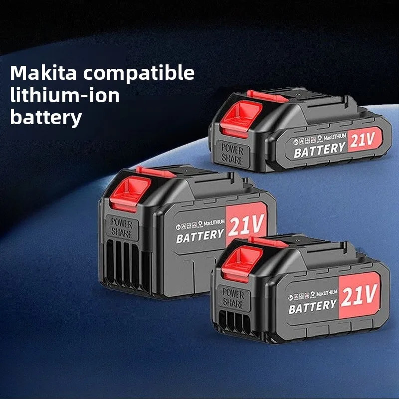 Suitable for Makita electric wrenches, car wash guns, chainsaws and lawn mowers with 21V lithium-ion batteries