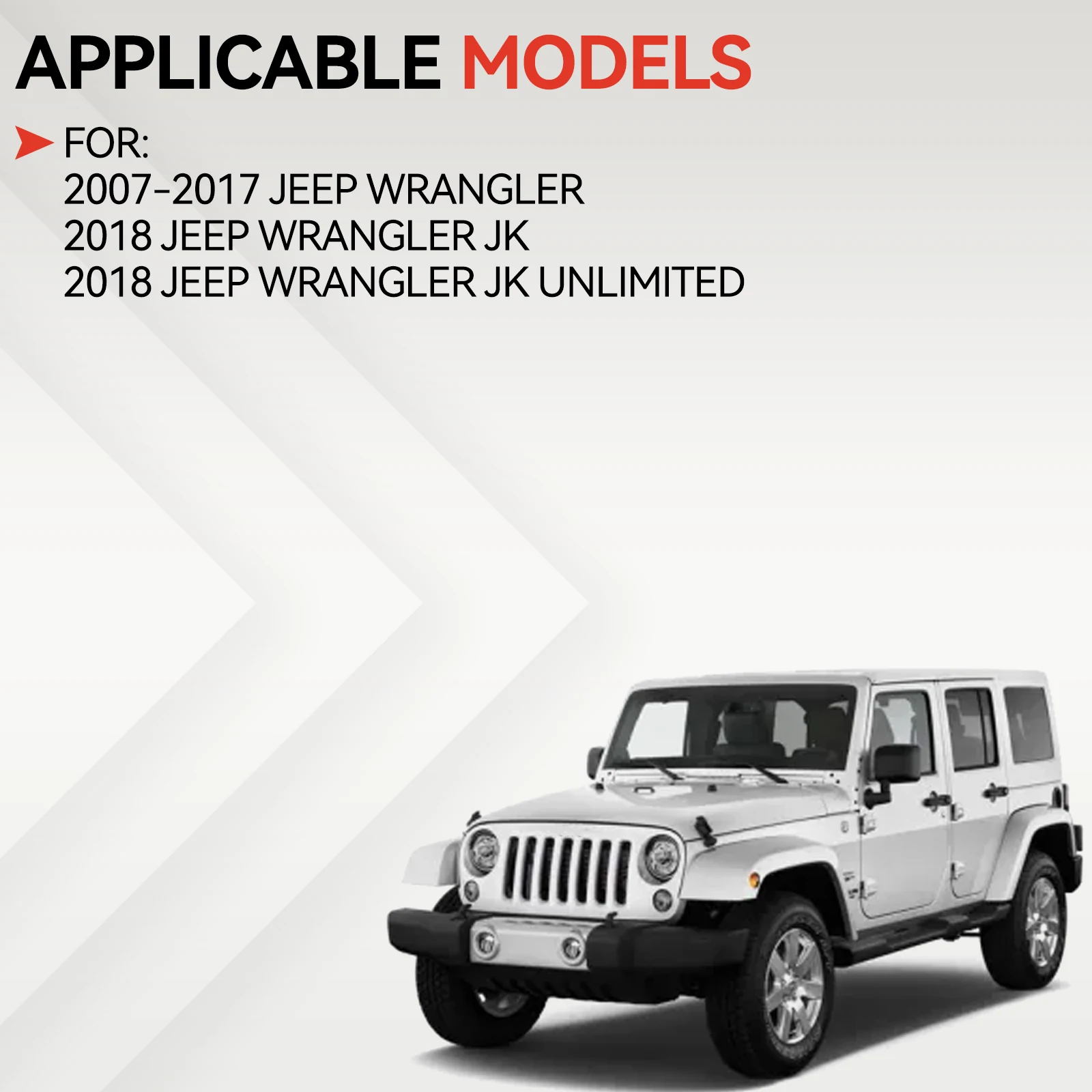 17pcs Roof Leak Repair Kit Hard Top Removable Cover Foam Blocker Seal Kit For Jeep Wrangler JK JKU 2007-17 2/4-Doors 68026937AB - view 3