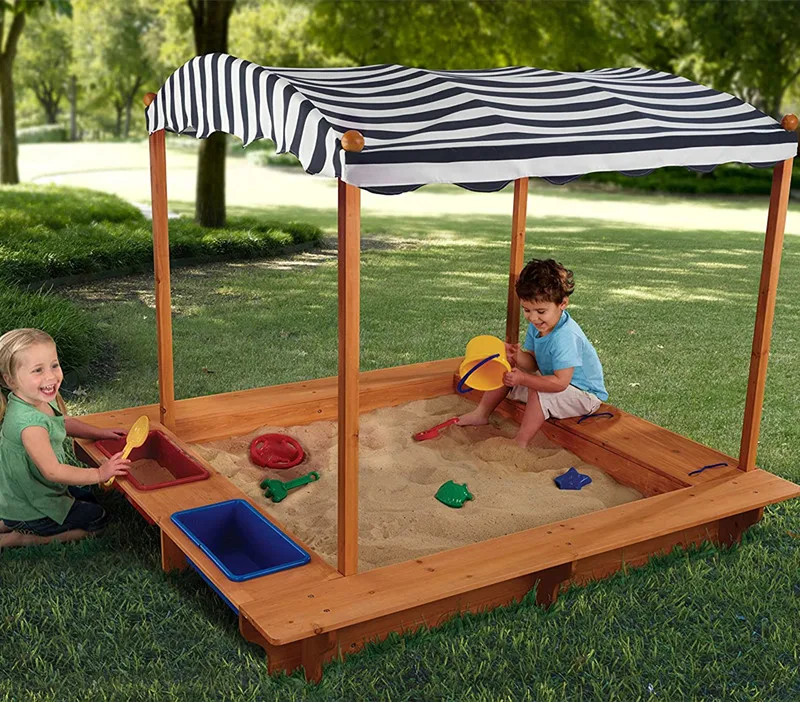 Children's outdoor large play sand pool Kindergarten household toys sand pool set play sand sandbox amusement equipment