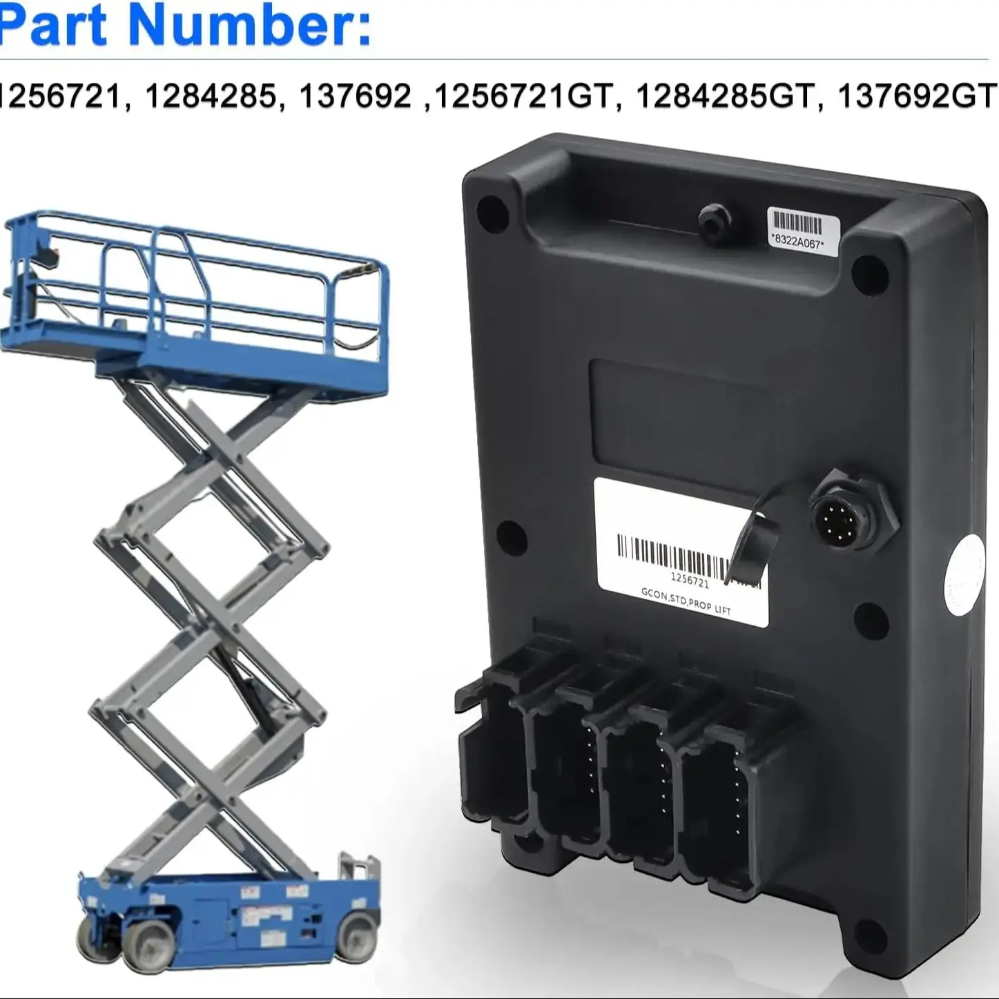 

Control Box 1256721GT 1256792M 1256721 for Genie GS-1530 GS-1532 GS-1930 GS-1932 GS-2032 GS-2046 GS-2632 GS-2646 GS-2669