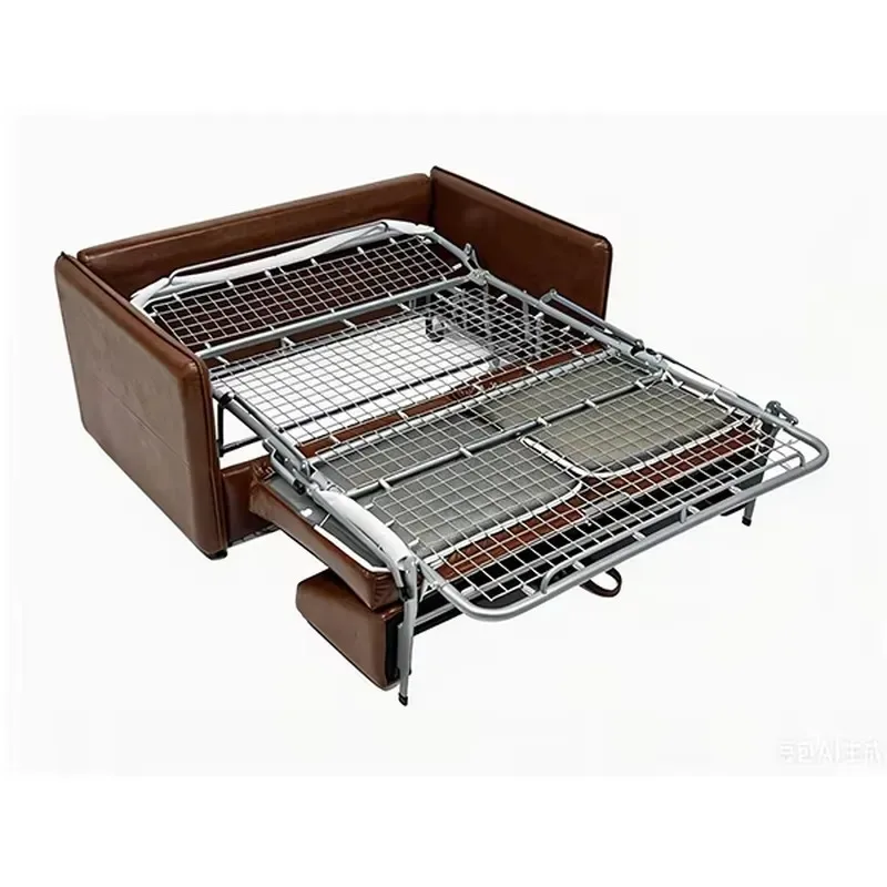 Modern apartment interior furniture foldable retractable metal frame recliner sofa bed comfortable living room hotel sofa