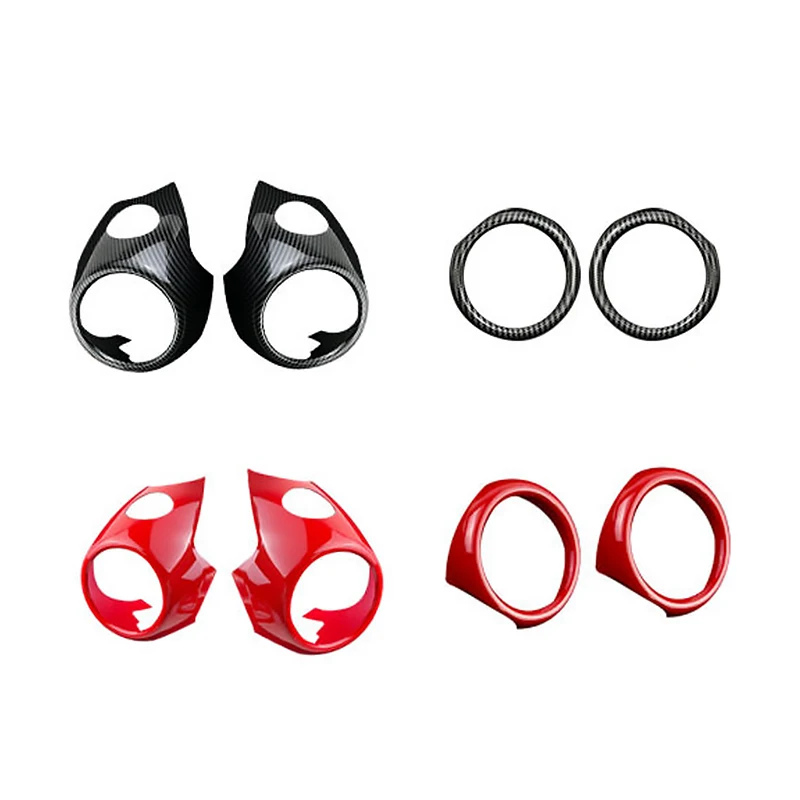 Car Conditioning Air Outlet Ring Interior Modification Carbon Stickers For BMW MINI Cooper S R55 R56 R57 R58 R59 Car Accessories