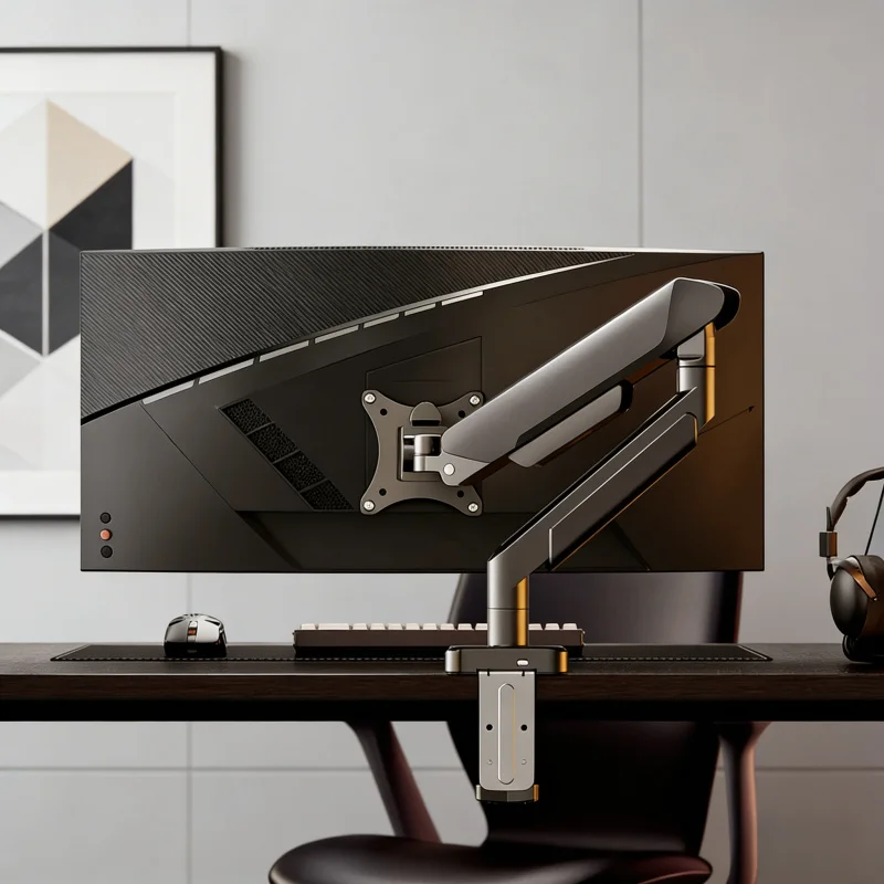 

Universal Single Monitor Bracket Up To 32 Inches And 19.8 Lbs Per Screen Computer Desk Mount Stand Adjustable Computer Bracket