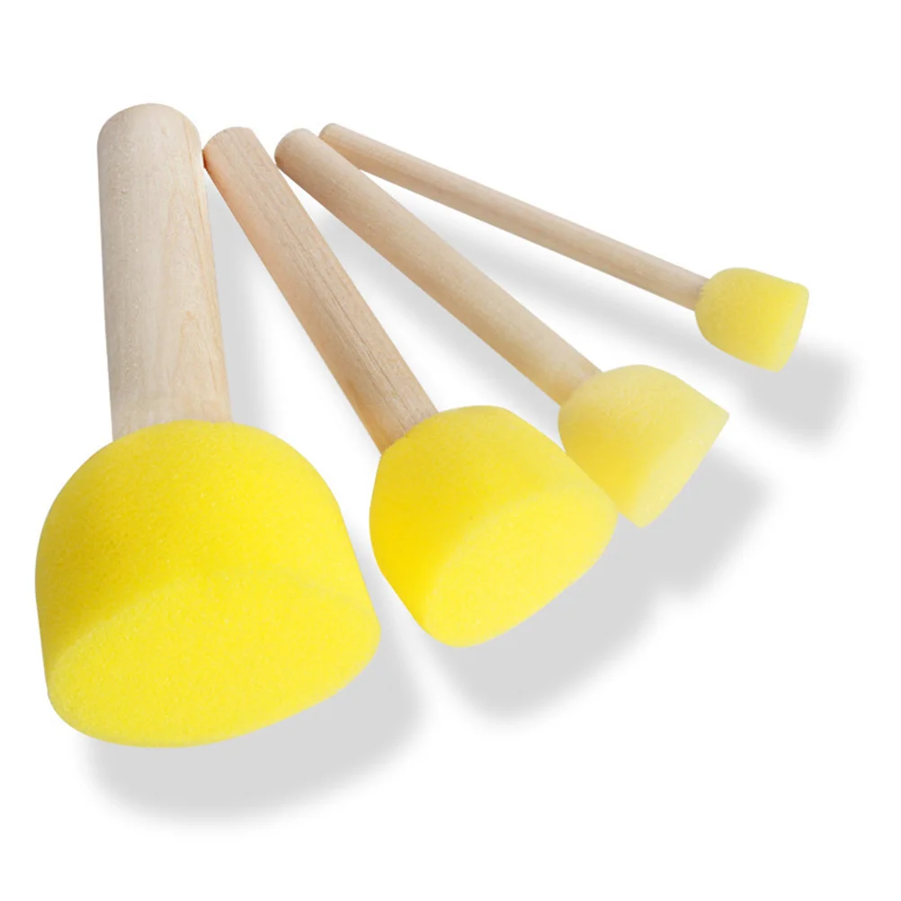 

20Pcs Assorted Size Sponge Painting Brushes Safe Non-Toxic for DIY Craft Drawing Graffiti Art Kit Drawing Brush Tools