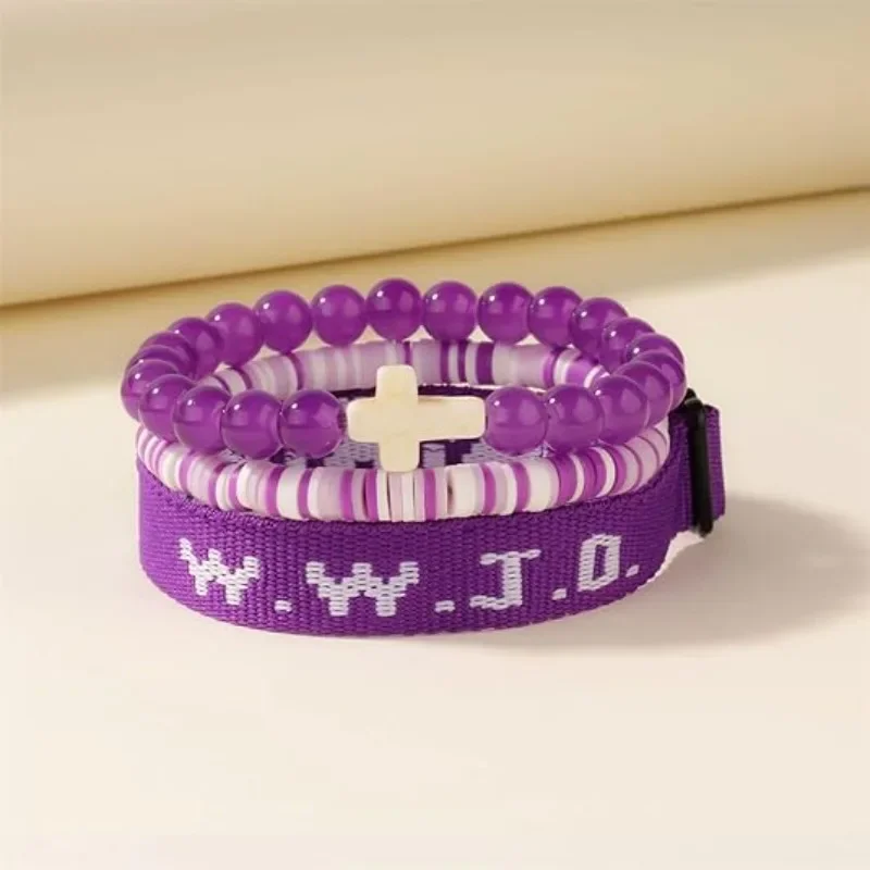 What Would Jesus Do Bracelets WWJD Bracelets Letter Matching Couples Protection Braided Rope Religious Christian Bracelet Gifts