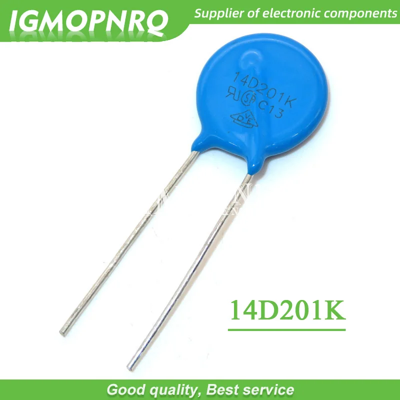 10pcs varistor 14D201K  piezoresistor 14D201 IGMOPNRQ