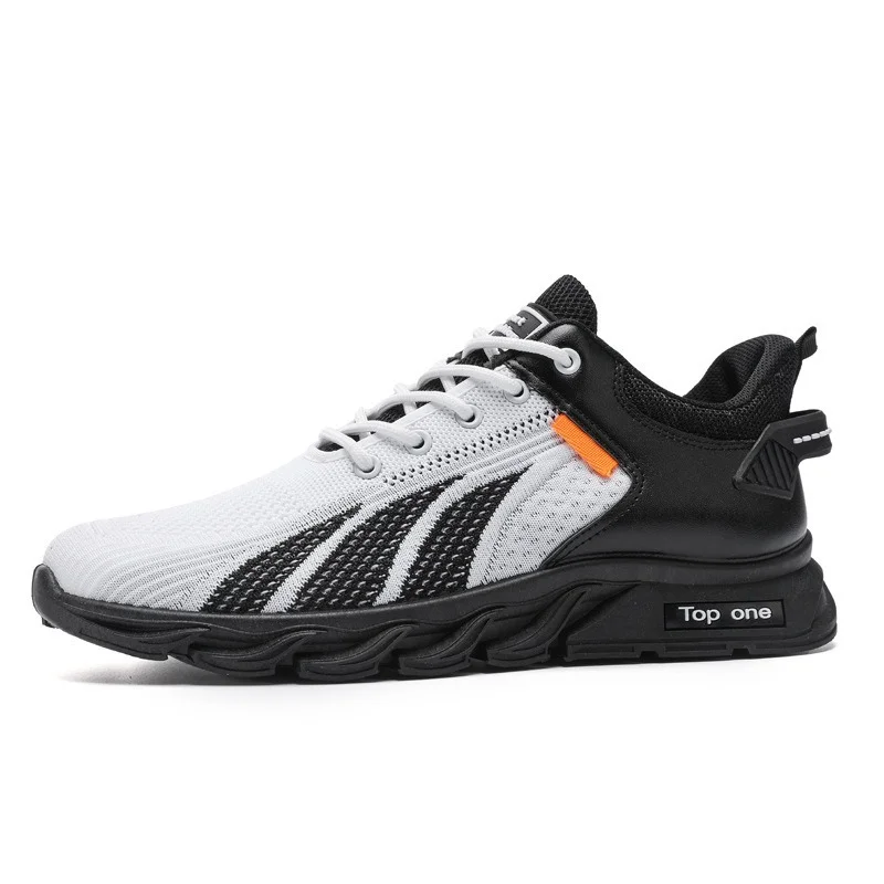 Zapatillas de deporte transpirables para hombre, suela gruesa, cordones bajos, zapatos informales a la moda para hombre, zapatos para correr cómodos