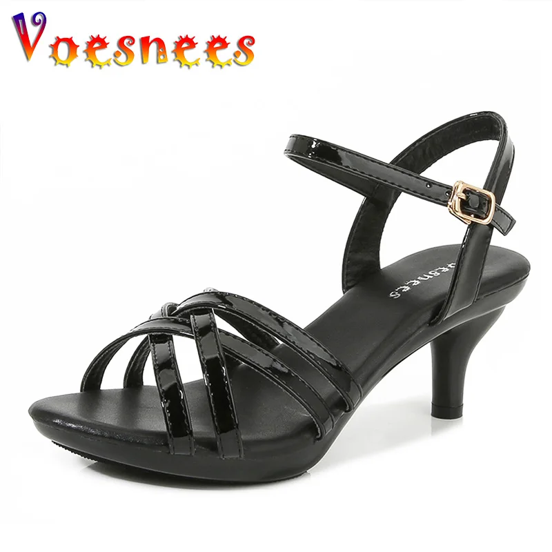 2022 Brand Designer Stripper Shoes High Heels Sandals Women Pumps Thin Heels Summer Sexy Nightclub Party Buckle Strap Prom Shoes