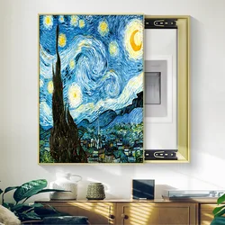 Electric Meter Box Decorative Painting Monet Van Gogh Oil Paintings Covering The Distribution Box and Switch Box