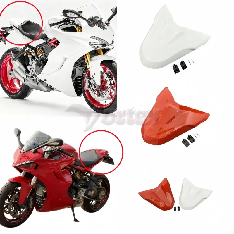 

Для Ducati Supersport 939 Supersport 950 17-23 мотоцикла, чехол на заднее пассажирское сиденье, жесткий чехол на сиденье, обтекатель горба