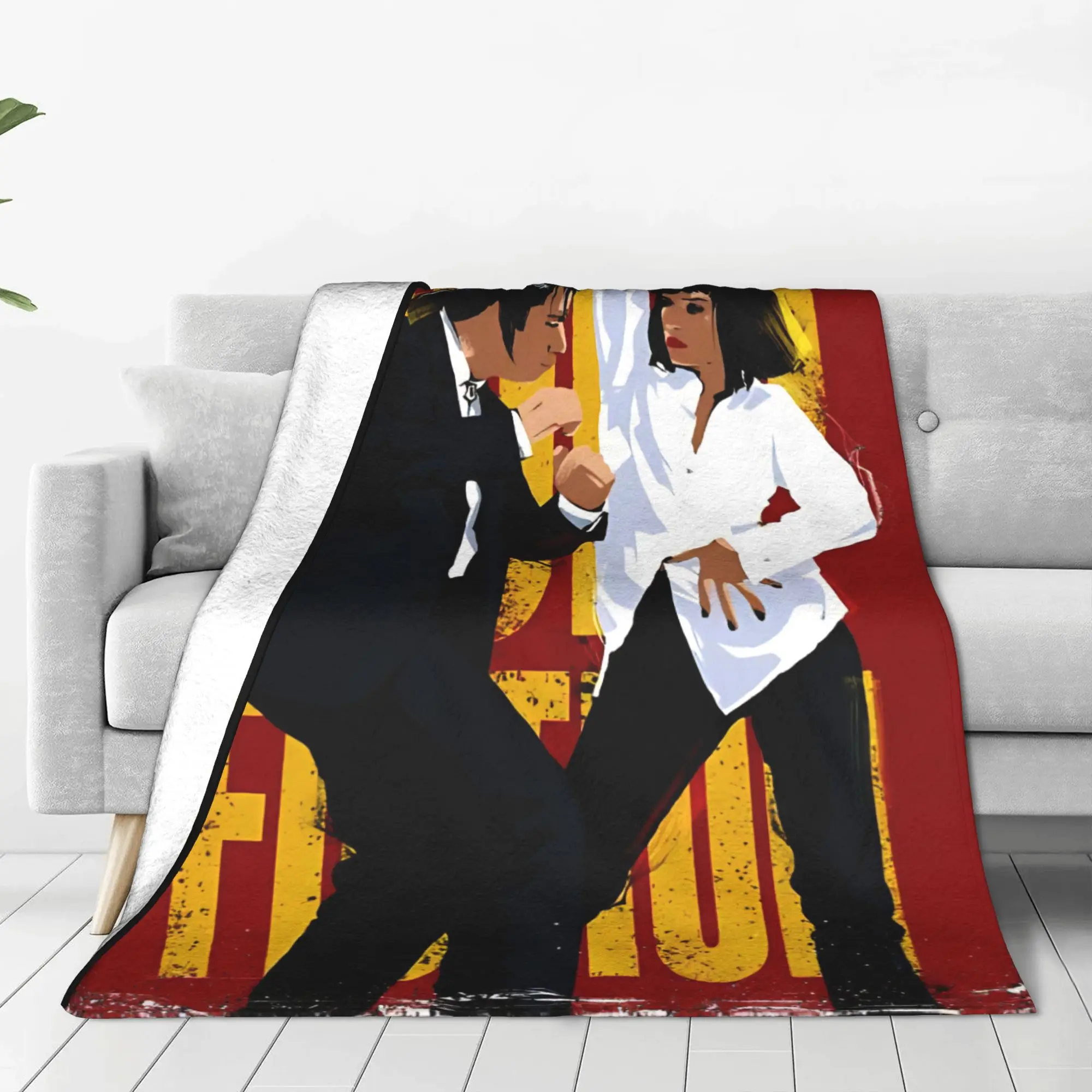 Pulp Fiction Dance Blanket Quality Warm  Throw Blanket Spring Children Home Decor Funny Bedspread