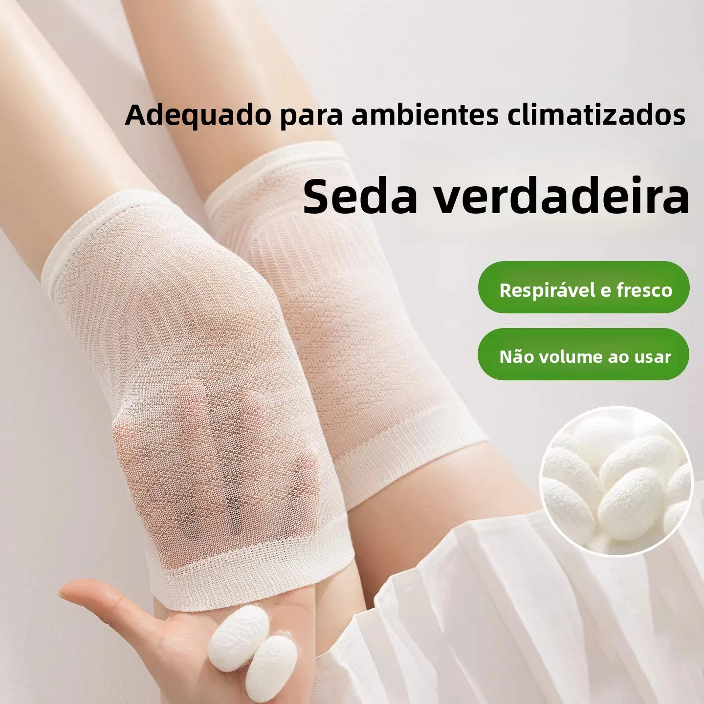 silk-knee-pad-cover-warmth-lightweight-air-conditioned-room-men-women-elderly-thin-model-protection-joint-care-home-use
