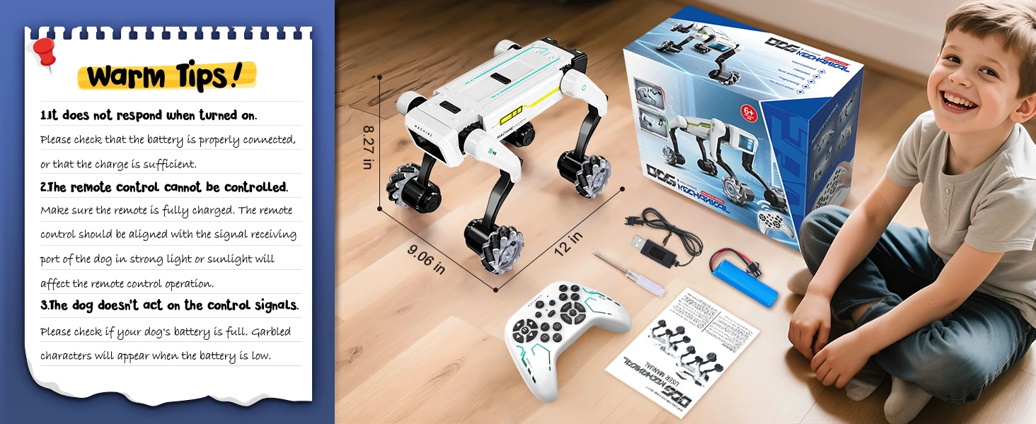 Intelligent AI RC Robot Dog Voice Dialogue APP Remote Control Programming Singing Dancing Machine Dog Kids Toys