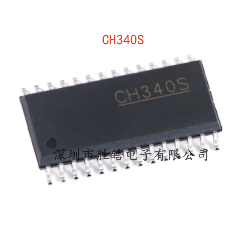 (5PCS)  NEW   CH340S    USB To Print Port Chip    SOP-28     CH340S    Integrated Circuit