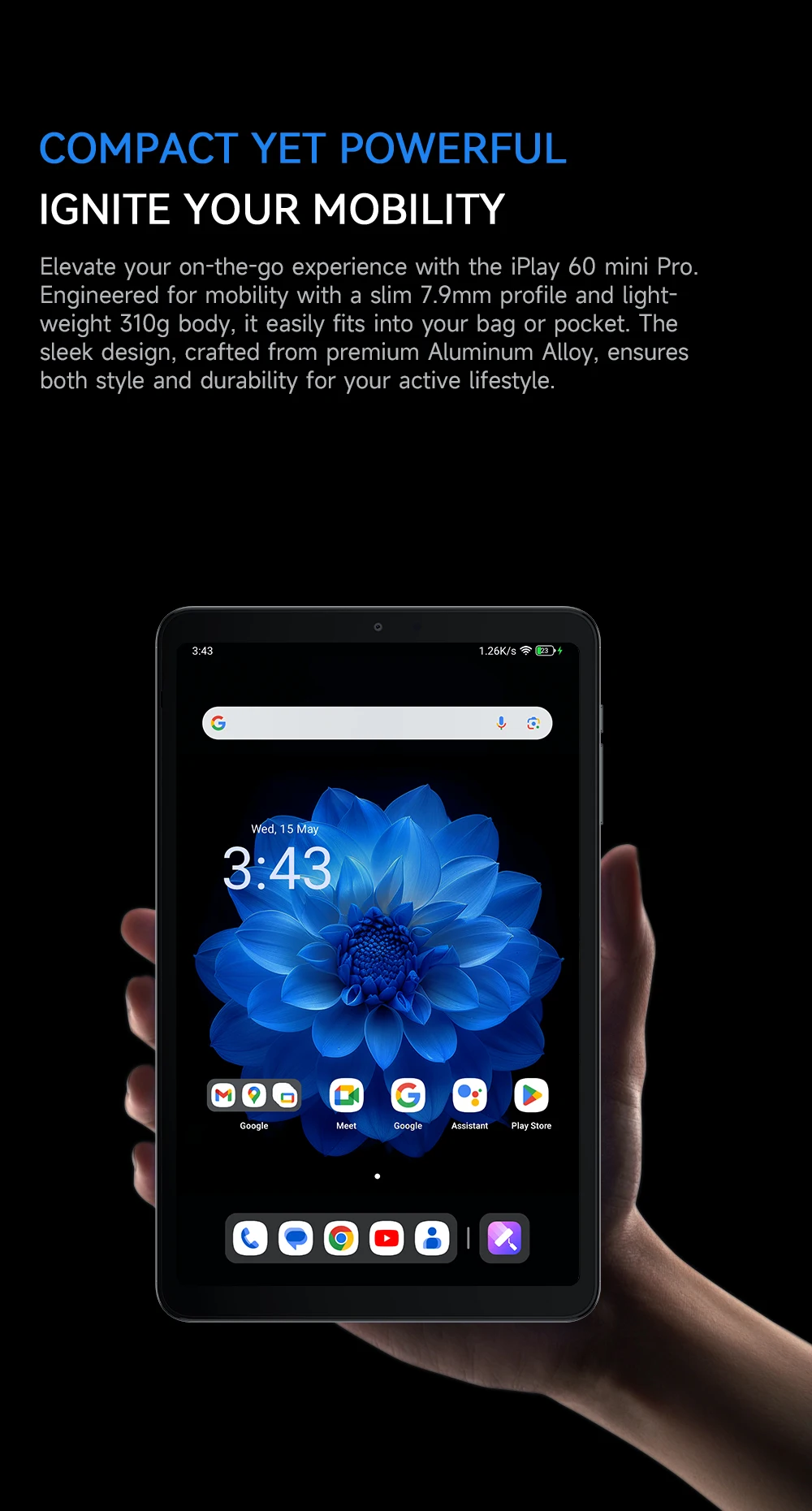 Alldocube iplay60 mini pro Tablet da 8,4 pollici Helio G99 Android14 8 GB RAM 128/256 GB ROM Dual SIM 4G LTE pad 5500 mAh Batteria