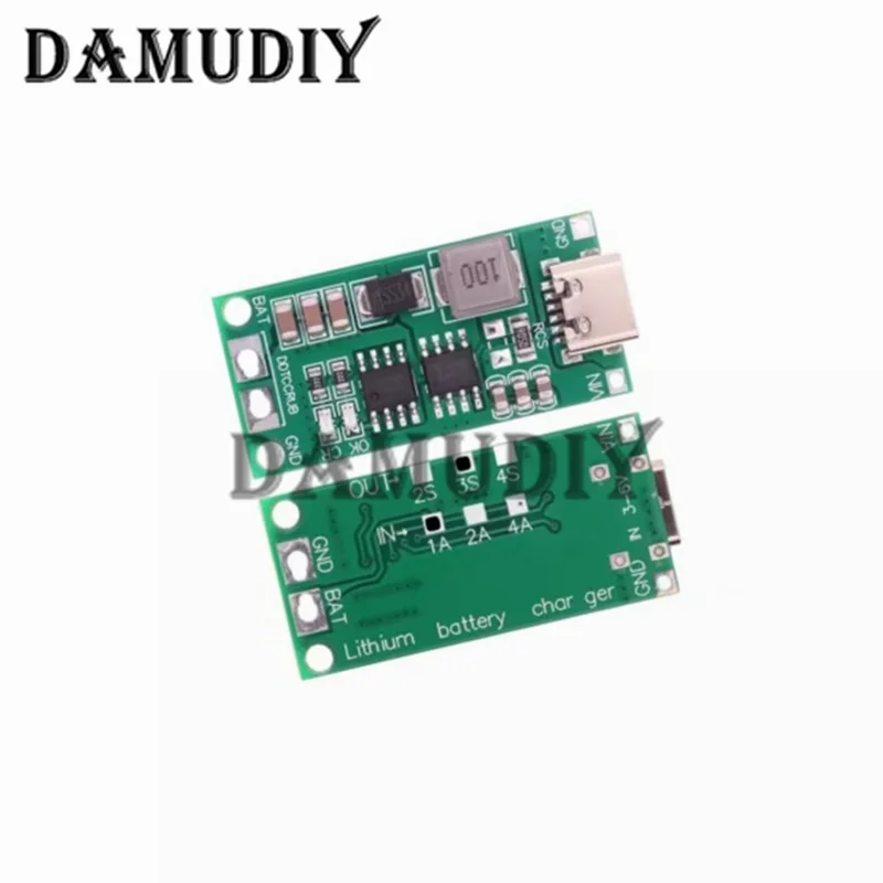 Multi-Cell 2S 3S 4S Type-C To 8.4V 12.6V 16.8V Step-Up Boost LiPo Polymer Li-Ion Charger 7.4V 11.1V 14.8V 18650 Lithium Battery