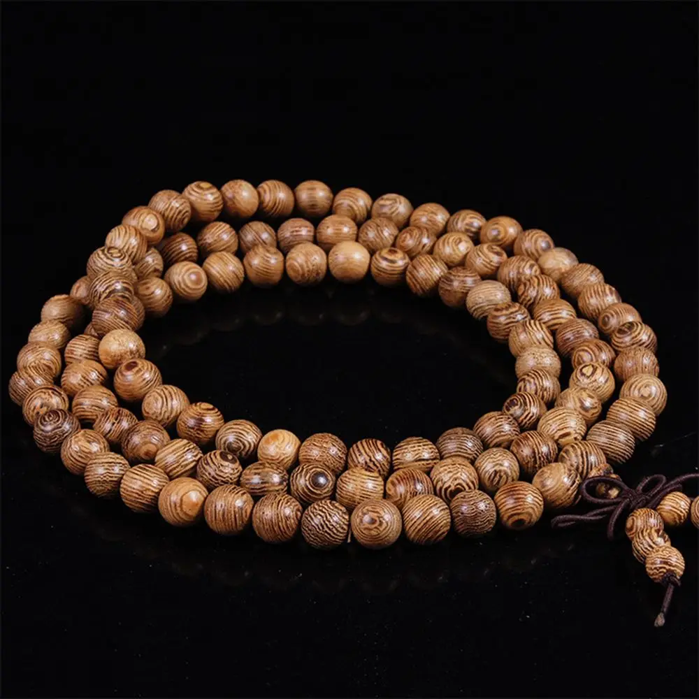 NEW Special Beads Bangle Jewelry Wenge Wooden Mala Bracelet Prayer Beads Rosary Buddha