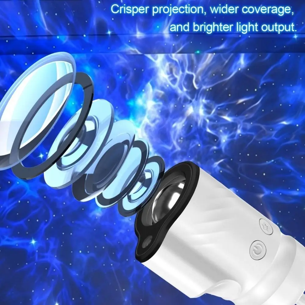 Adjustable Brightness Star Projector Lights Multiple Scenes HD Image LED USB Projector Light Flexible Neck Large Range