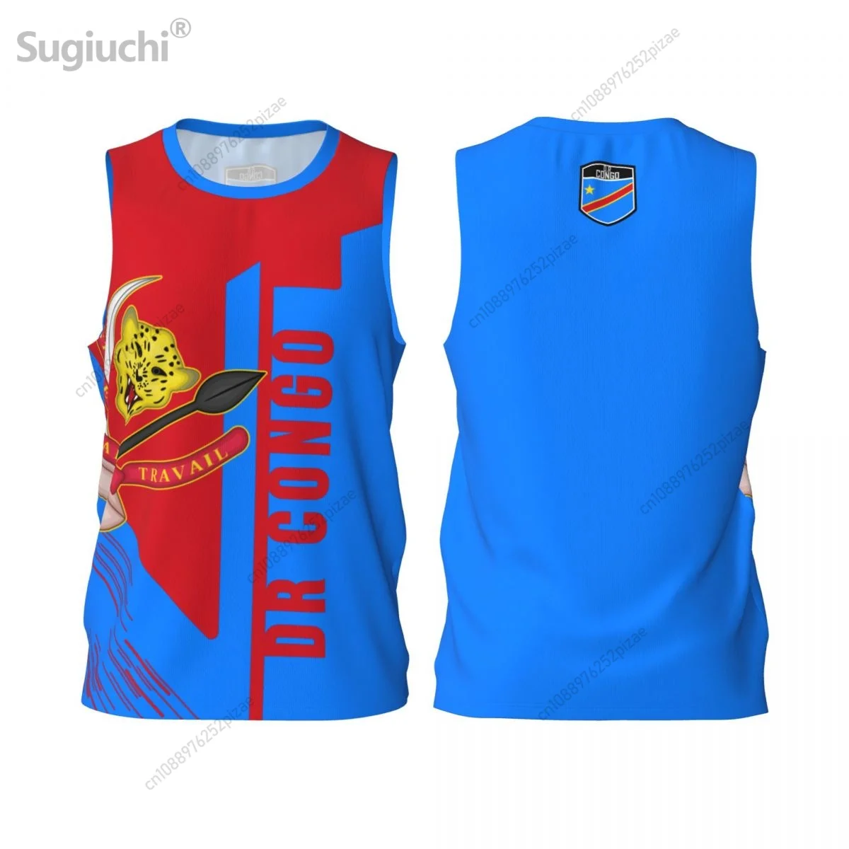 Custom Name Number Democratic Republic Of DR Congo 3D Flag Sports T-shirts Men Clothing For Basketball Running Fitness T shirt