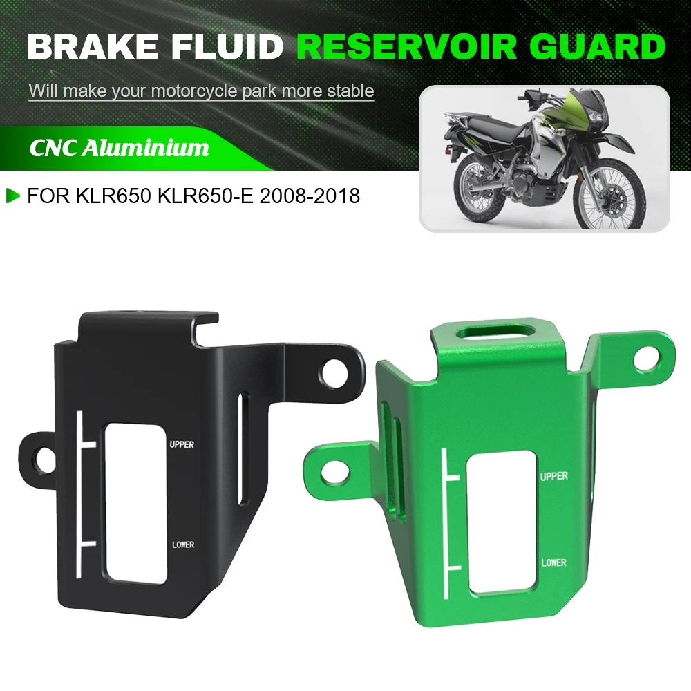 

For Kawasaki KLR650 KLR650-E 2008-2018 2009 2010 2011 2012 2013 2014 2015 Motorcycle Rear Brake Fluid Reservoir Protector Cover