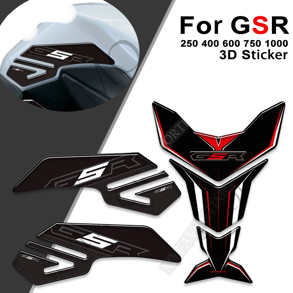 For Suzuki GSR 250 400 600 750 1000 Fuel Gas Tank Pad Decal Protector Sticker GSR250 GSR400 GSR600 GSR750 GSR1000