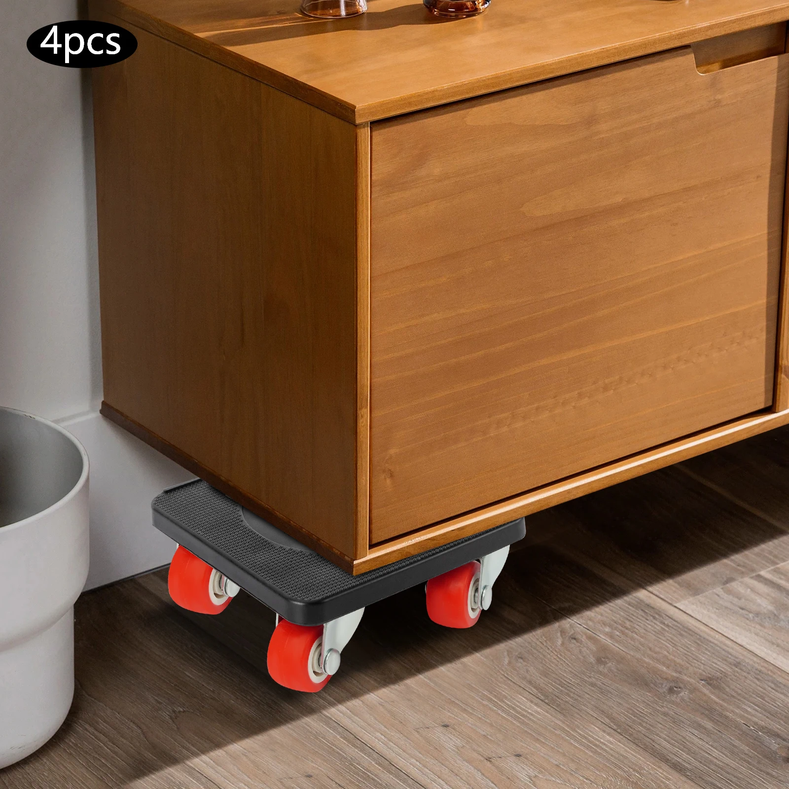 Flexibles Dolley-Set mit 360°-Drehung ° Drehbares Design (sanfte Bewegung auf jeder glatten Oberfläche), ergonomischer Hebegriff – Detail 3