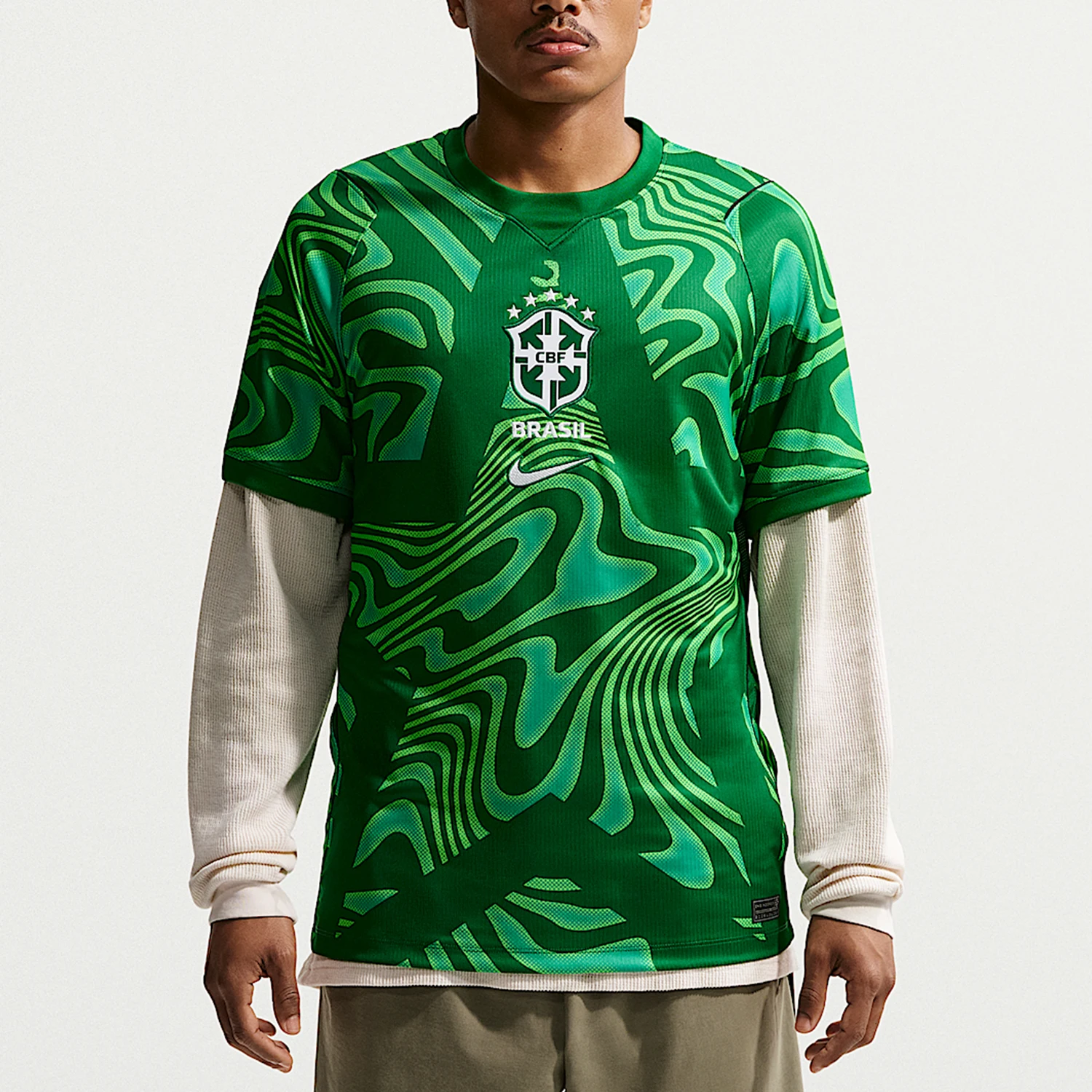 Nike genuine Dri FIT men's fan edition retro football short sleeved T-shirt IB5267-302