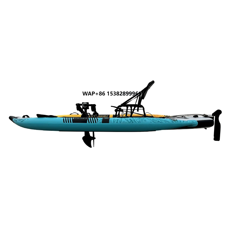 

Inflatable Fishing Kayak Pedal Drive 1 Person Portable Eco-Friendly Boat PVC Material 3.1-4m Length Touring & Ocean Use