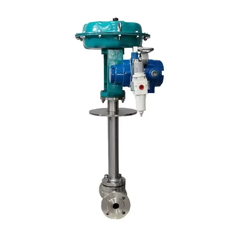 Pneumatic Low Temperature Regulating Flow Valve Single Seat Diaphragm DN15 DN400 196 Degree Liquid Control Industrial