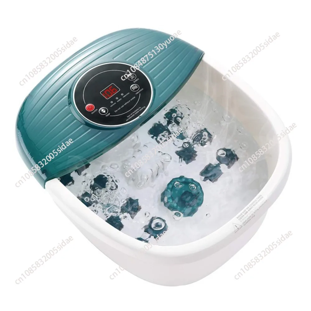 Foot Spa Bath Massager with Vibration and Temperature Control, Foot Pain Relief, Foot Soaker with Acupressure Massage Points