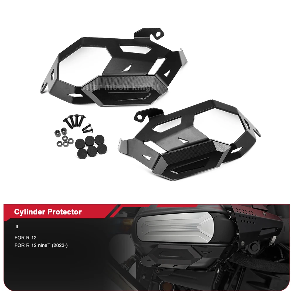Motorcycle Aluminium Cylinder Protection Cover For BMW R12 R12 nineT 2023- Engine Cylinder Head Valve Guard Protector Accessoris