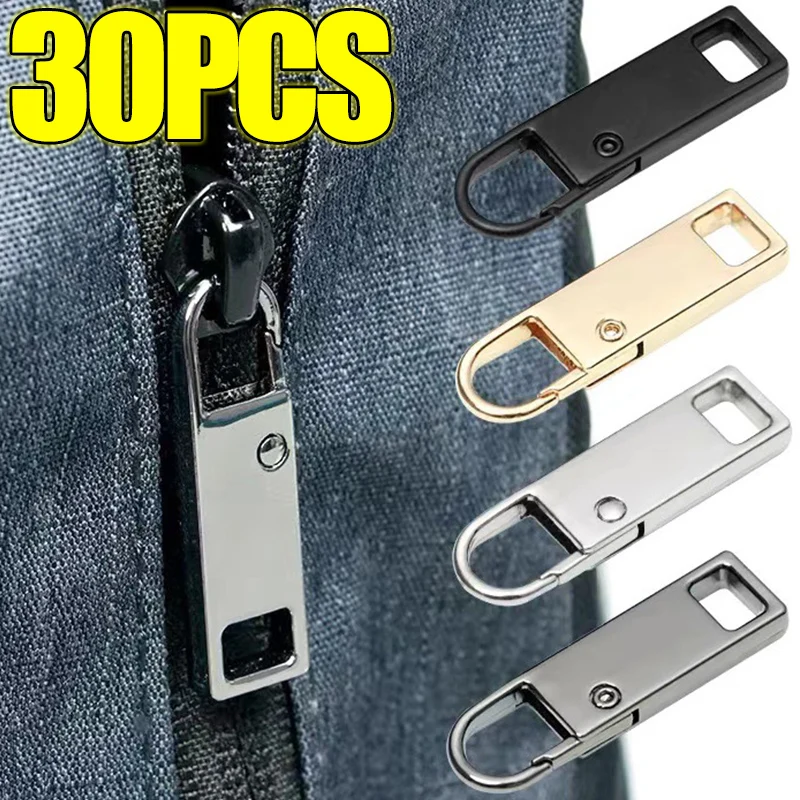 Universal Metal Zipper Puller Replacement Instant Repair Zipper Head Clothing Bags Luggage DIY Sewing Zipper Sliders Wholesale