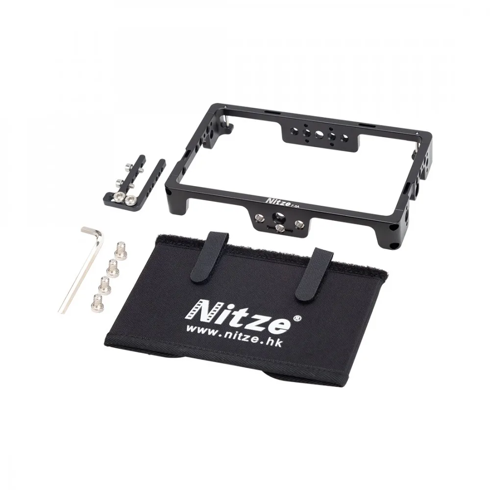 Nitze Monitor Cage for TVLogic F-5A 5.5With HDMI Cable Clamp And LS5-C Sunhood Free Shipping New Product Hot South Korea