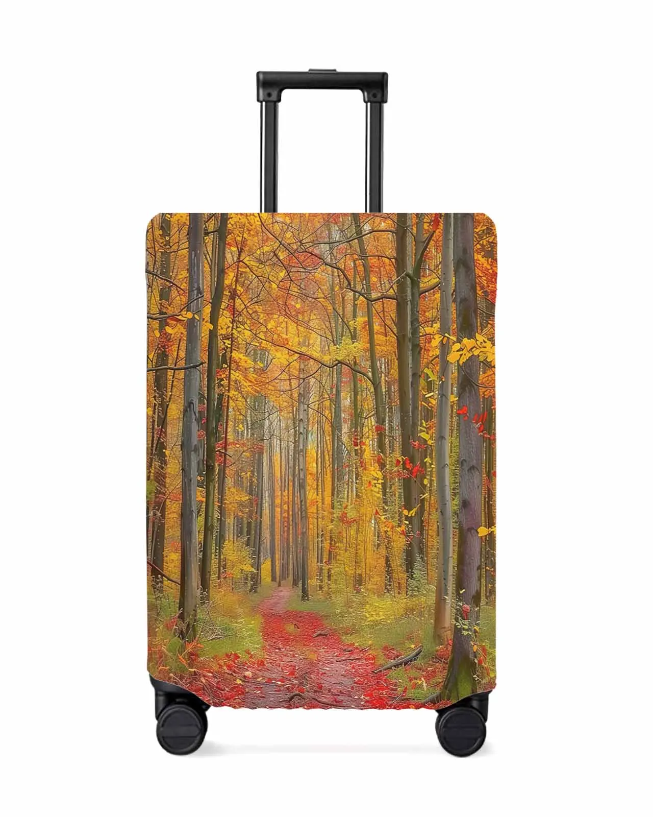 Autumn Sunset Forest Stretch Suitcase Protector Baggage Dust Case Cover For 18-32 Inch Travel