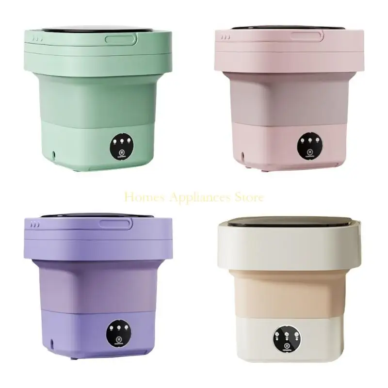 D0AB Comoda lavatrice pieghevole per viaggi e avventure in campeggio Lavatrice leggera con scarico rimovibile