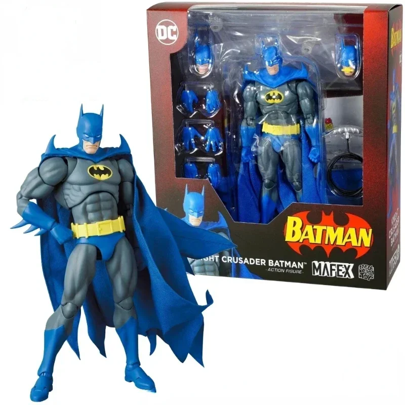 In Stock MAFEX No.215 Batman: Knightfall Knight Crusader PVC Model Collectible Ornaments Anime Action Figure Toys Hoilday Gifts