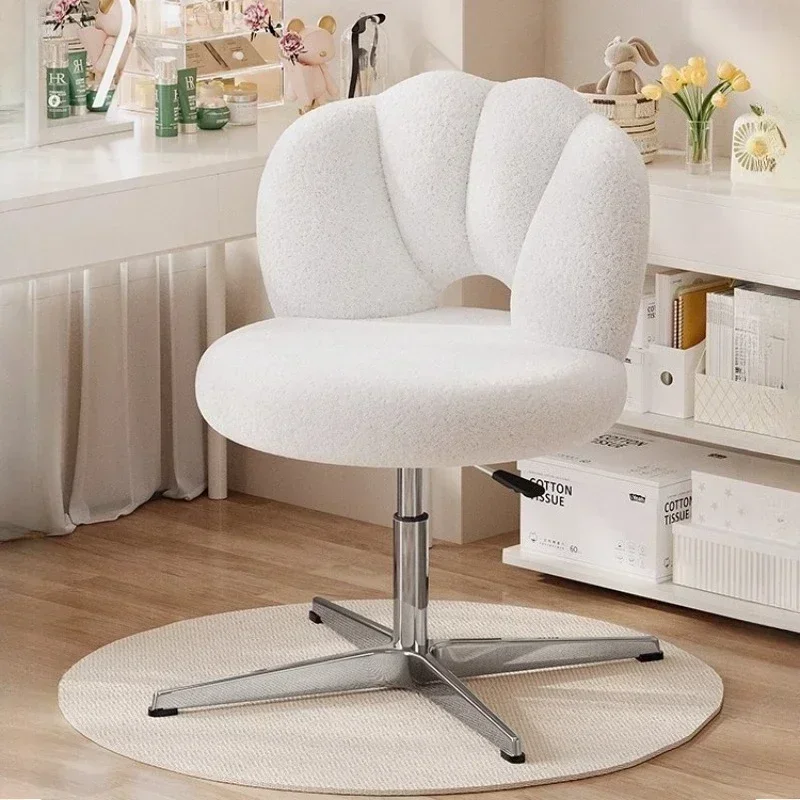 #Luxury Dresser Stool Vanity Chair Bedroom Furniture Vanity Chairs Stools Home Furniture Cream Wind Rotating Makeup Chair Light*