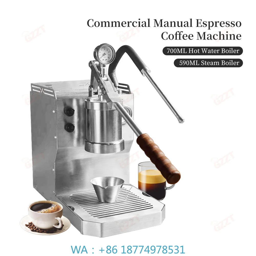 Manual Lever Espresso Maker, Variable Pressure Extraction 58mm Hand Press Coffee Brewing Tool for Office and Cafe Venues
