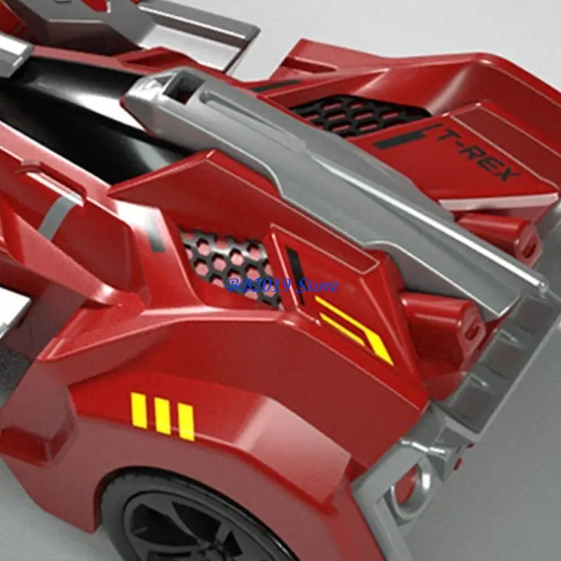 

Q0KB Transforming Racing for Cars Crashproof Dinosaur Toy Deform Vehicle Baby To