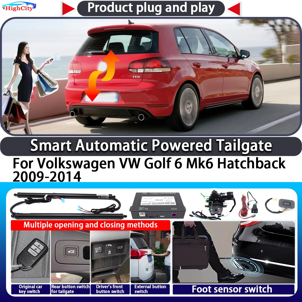 

For Volkswagen VW Golf 6 Mk6 Hatchback 2009-2014 Smart Automatic Powered Tailgate Key Trunk Close Kit Electric Power Tailgate