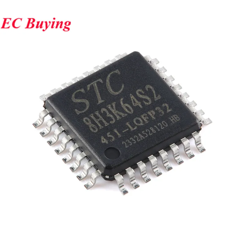 5pcs/1pc STC8H3K64S2 STC8H3K64S2-45I-LQFP32 STC8H3K64 STC 8H3K64S2 1T 8051 Microprocessor Microcontroller Chip IC New Original