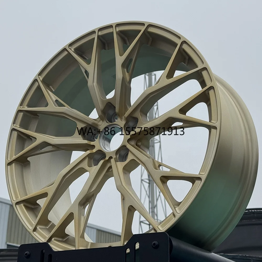 

Factory Direct Sales 19 20 21 22 23 24 Inch Forged Passenger Car Wheels Custom Brushed Gold 6061-T6 Alloy Car Wheels for Audi A6