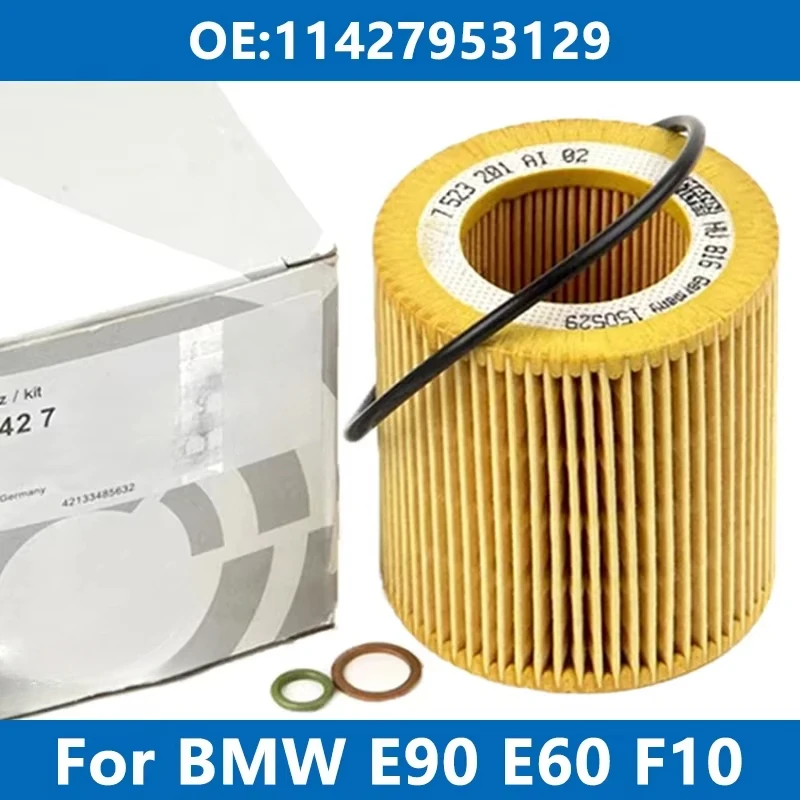 Kit de filtro de aceite para automóvil 11427953129   Para BMW E90 E92 F30 F32 E60 E70 F02 F07 F10 F15 F20 F25 325i 330 525 528i 730 X1 X3 X4 X5 Motor