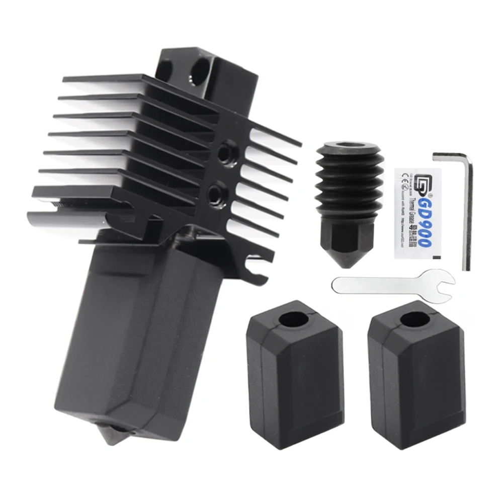 

500℃ Hotend Kit Detachable X1-Carbon Combo 0.4MM Hardened Steel Nozzle Upgraded For Bambu Lab X1 P1P 3D Printer Parts