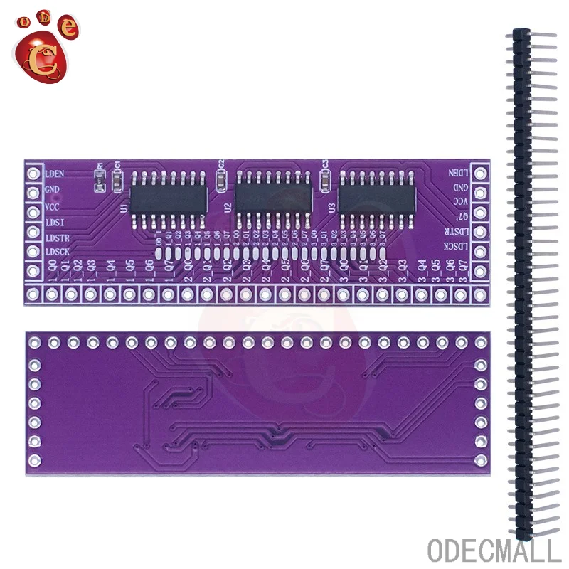 5pcs/lot Microcontroller Serial to Parallel Pin IO Expansion Module 74HC595 Output Port Expansion 3 to 24pin LED control