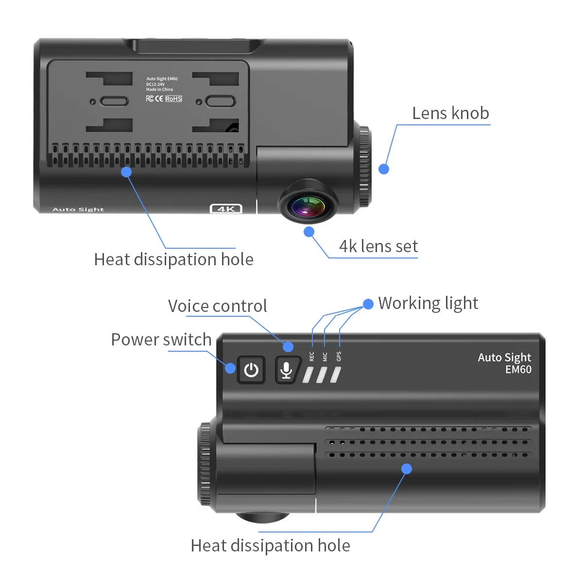 Starvis 2 com gps wifi proteção de aquecimento monitoramento estacionamento carro dashcam 4k caixa preta hdr wdr claro gravador condução câmera do carro