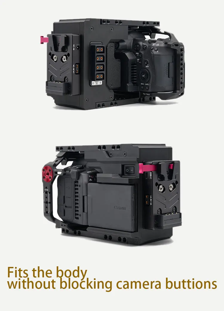 Description Picture 3 of itemFusionRig For Canon R5C Camera Cage Expansion Module cineback