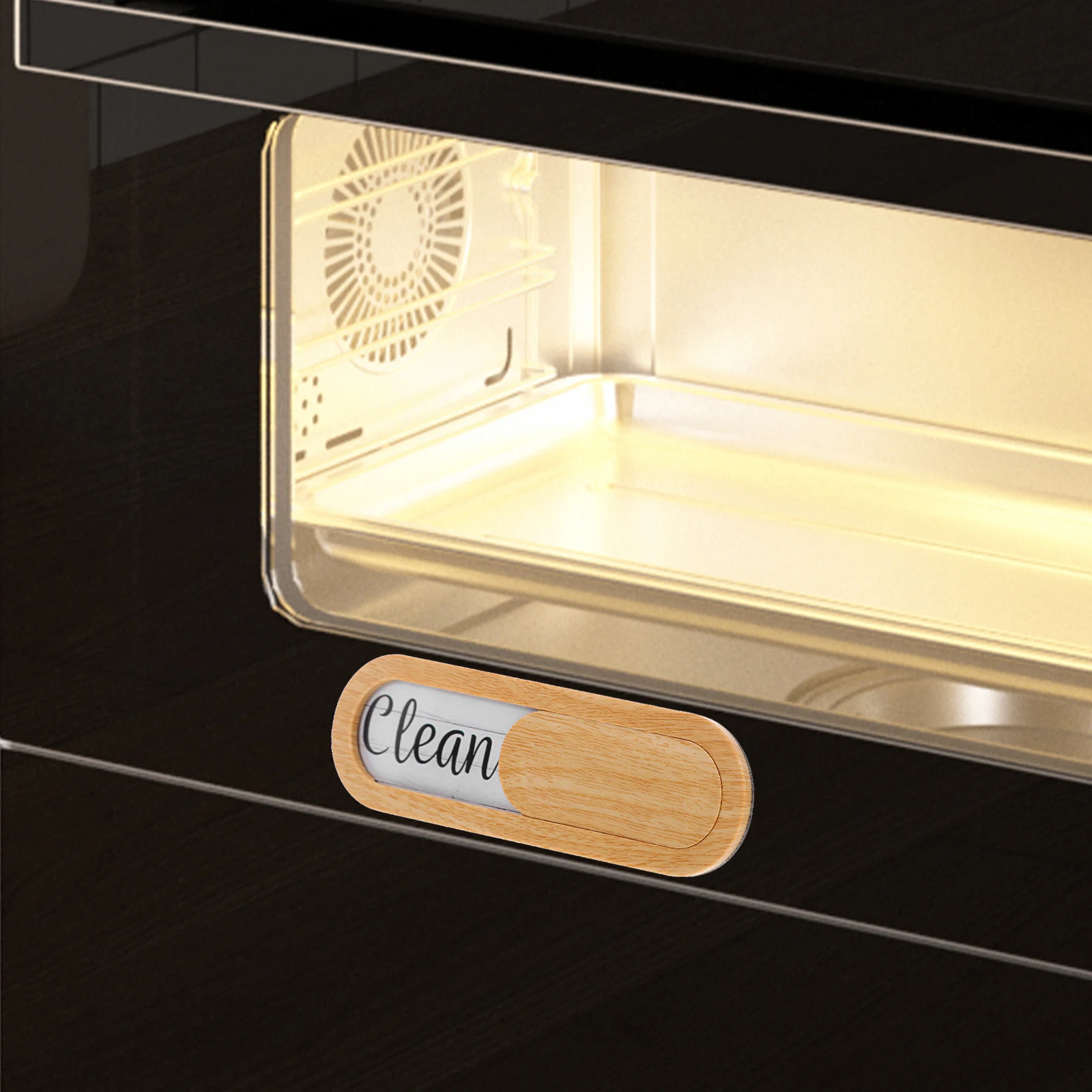 Dishwasher Clean Signboard Dishwasher Magnet Clean Dirty Sign Dishwasher Slide Remind Board Clean Indicator Home Decor Supply